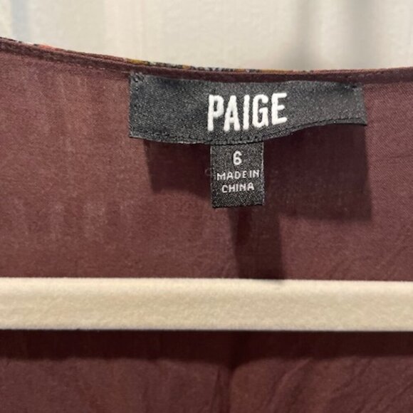 Paige Brown Bucatini Midi Dress Size 6 - Picture 6 of 8